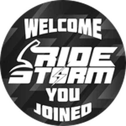 ภาพทางการ Ride Storm ตรา Welcome Ride Storm You Joined สีเทา · Badge Welcome to Ride Storm! · 4497960647192666