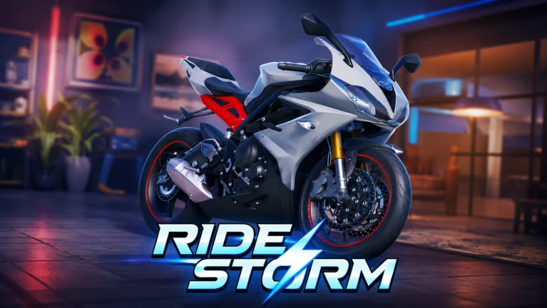ภาพทางการ Ride Storm มอเตอร์ไซค์สีขาวบนถนนเมืองยามค่ำคืน · Event 🔥 EVENT + NEW BIKES! 🔥 · 8848742023814054502