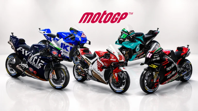 ภาพทางการ Ride Storm มอเตอร์ไซค์แข่งหลายคันกับคำว่า MotoGP ในภาพโปรโมต · Media Ride Storm · 136775927821851
