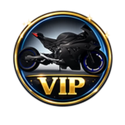 ภาพทางการ Ride Storm เหรียญ VIP สีทองล้อมรูปมอเตอร์ไซค์ดำ · Pass VIP 👑 · 1668424850