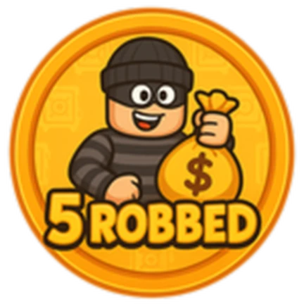 ภาพทางการ ROB IT ไอคอน Badge 5 Robbed พร้อมสัญลักษณ์เป้าหมาย/ตัวเลข · Badge 5 Robbed · 2287354784810877