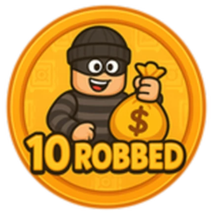 ภาพทางการ ROB IT ไอคอน Badge 10 Robbed พร้อมสัญลักษณ์เป้าหมาย/ตัวเลข · Badge 10 Robbed · 1931446523810555