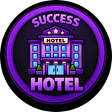 ภาพทางการ ROB IT ไอคอน Badge Hotel Completed พร้อมสัญลักษณ์เป้าหมาย/ตัวเลข · Badge Hotel Completed · 3407418323757731