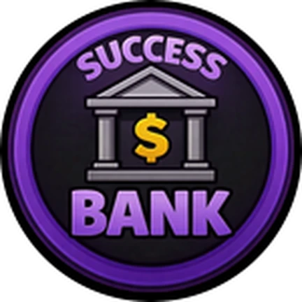 ภาพทางการ ROB IT ไอคอน Badge Bank Completed พร้อมสัญลักษณ์เป้าหมาย/ตัวเลข · Badge Bank Completed · 1977862468112252