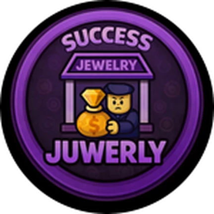 ภาพทางการ ROB IT ไอคอน Badge Jewerly Store Completed พร้อมสัญลักษณ์เป้าหมาย/ตัวเลข · Badge Jewerly Store Completed · 2446526219199784