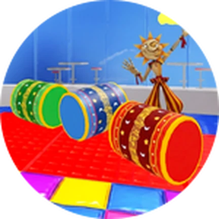 ภาพทางการ SCP MORPH ไอคอน Sundrop Place สีสันสด · Badge Make a mess at Sundrop Place · 4085813415242736