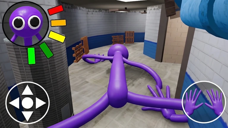 ภาพทางการ SCP MORPH ตัวละครม่วงอยู่ในโถงพร้อมไอคอนควบคุม · Media SCP MORPH · 119948572699948