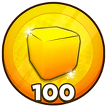 ภาพทางการ Tank Game!: เหรียญทองรูปสี่เหลี่ยมกับเลข 100 · Badge The Fun is Starting! · 1650394004570513
