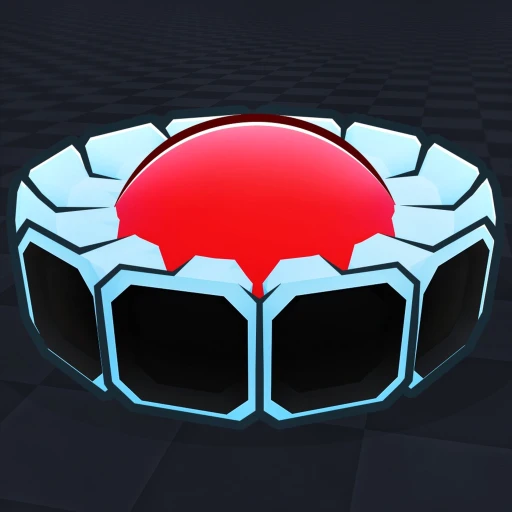 ภาพทางการ Tank Game!: รถถังลำตัวแดงล้อมด้วยปืนหลายกระบอกบนพื้นสีเข้ม · ไอคอน Tank Game!