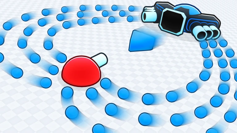 ภาพทางการ Tank Game!: รถถังแดงยิงลูกสีฟ้ารอบสนาม · Media Tank Game! · 135806007416887