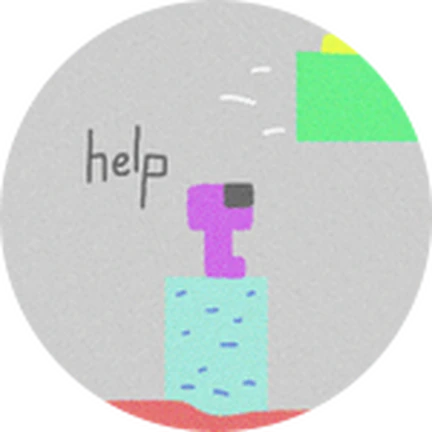 ภาพทางการ Together [Party Game] ตราฉากน้ำแข็งคำว่า help · Badge ice stranded · 1900338620052020