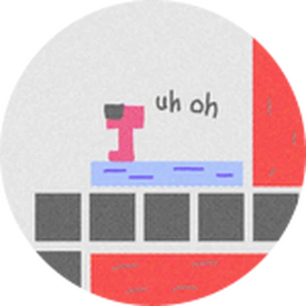ภาพทางการ Together [Party Game] ตราตัวละครบนแท่นคำว่า uh oh · Badge snake stranded · 1076246825242624