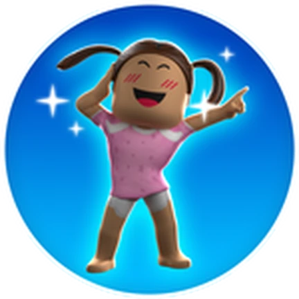 เด็กทารกยกแขนเต้นบนพื้นสีน้ำเงิน จาก Twilight Daycare ของ Nighty Studio บน Roblox