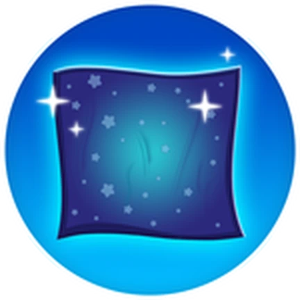 ผ้าห่มสีน้ำเงินลายดาว จาก Twilight Daycare ของ Nighty Studio บน Roblox