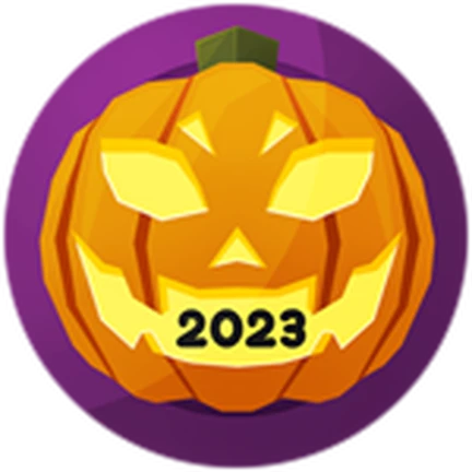 เหรียญ Badge Pumpkin Hunter 2023 ของ Warrior Cats: Ultimate Edition ตามภาพทางการ Roblox