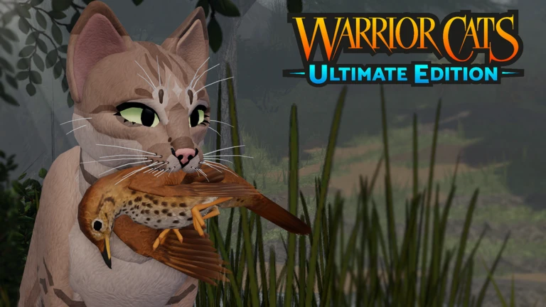 ภาพโปรโมต Media 112299903481636 ของ Warrior Cats: Ultimate Edition แสดงแมวคาบปลายืนริมน้ำ