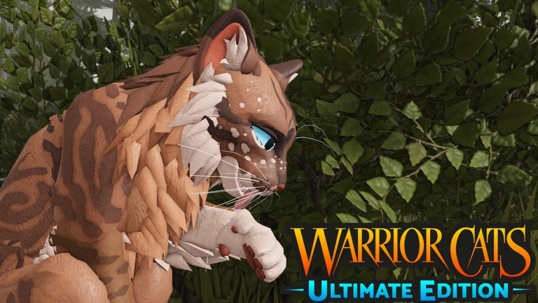 ภาพโปรโมต Media 78293508690438 ของ Warrior Cats: Ultimate Edition แสดงแมวขนสีน้ำตาลอยู่ในพุ่มไม้