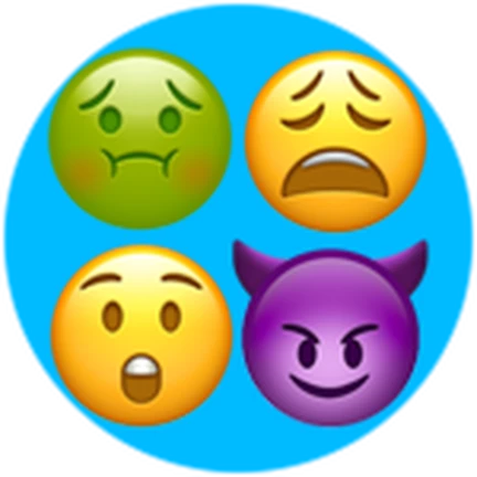 ไอคอน Pass Emoji Pack ของ Work at a Pizza Place แสดงหน้าอีโมจิสี่อารมณ์