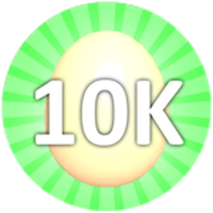 ภาพทางการ Classic Bubble Gum Simulator จาก Rumble Studios/Roblox: Hatch 10,000 Eggs · Badge 2124453009