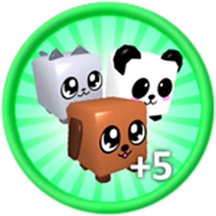 ภาพทางการ Classic Bubble Gum Simulator จาก Rumble Studios/Roblox: +5 Pets · Pass 5364330