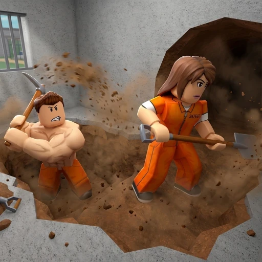 ภาพทางการ Dig to Escape: นักโทษสองคนขุดดินในห้องขัง · ไอคอน Dig to Escape