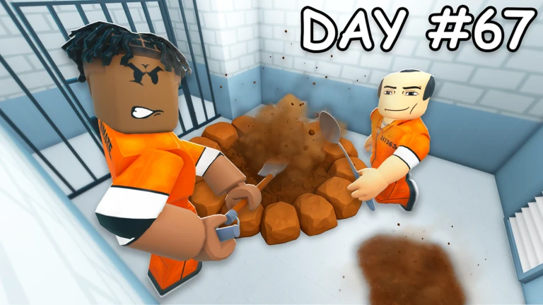 ภาพทางการ Dig to Escape: นักโทษในห้องขังกับกองดินและข้อความ DAY #67 · Media Dig to Escape · 92075937145143