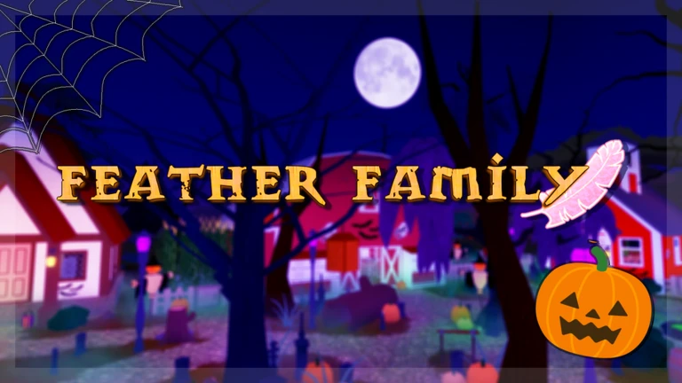 ภาพทางการ Feather Family จากผู้สร้าง/Roblox: งานโปรโมต Village ธีมกลางคืนและ Halloween
