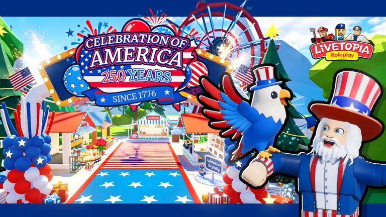 ภาพทางการ Livetopia จาก Century Makers/Roblox: Freedom Festival · Event 6322786847898600019 · ภาพ 1/1